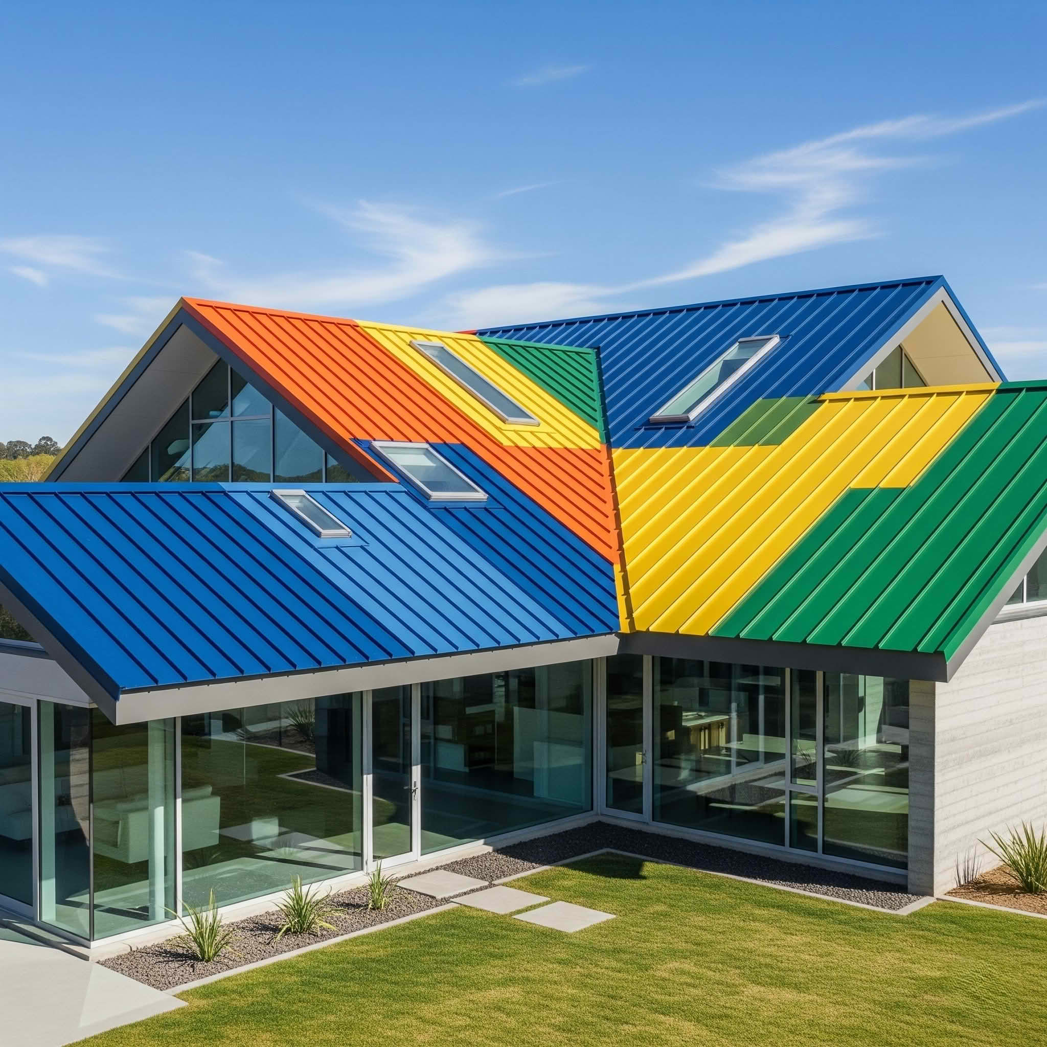 ورق رنگی چیست؛ مزایا و کاربردهای آن در پوشش سقف‌ها